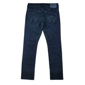 Affliction Gage Black Straight Leg Jeans Size 32×32
